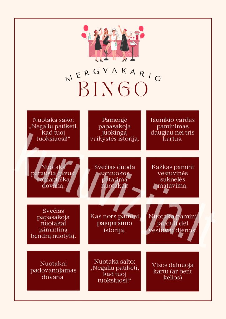 Mergvakario žaidimų maketai