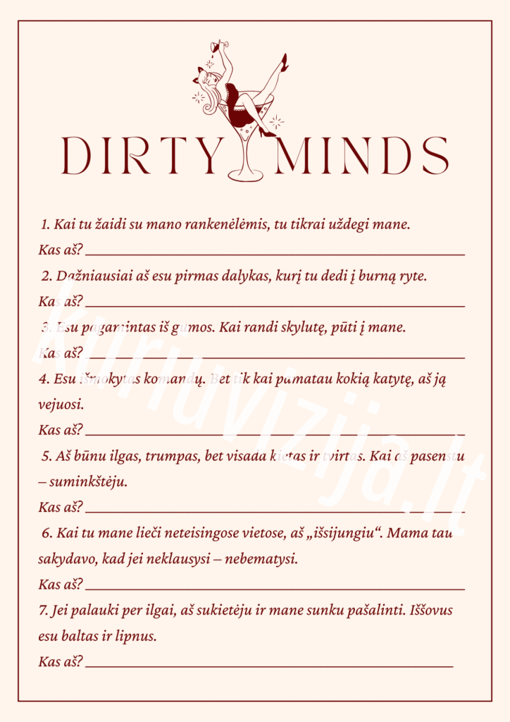 Mergvakario žaidimų maketai