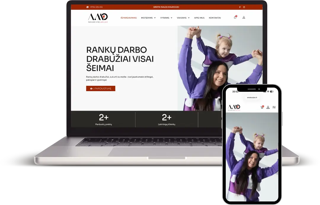 ranku dabo gamybos drabuziu parduotuves kurimas